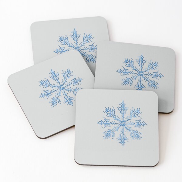 Item preview, Pixel Snowflake Design Print  designed and sold by randomtdesigns.