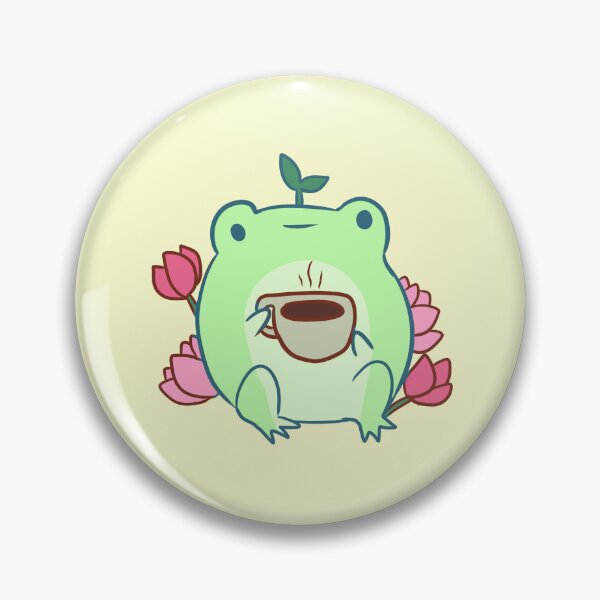 Item preview, Cute frog drinking coffee  designed and sold by Mayarart.