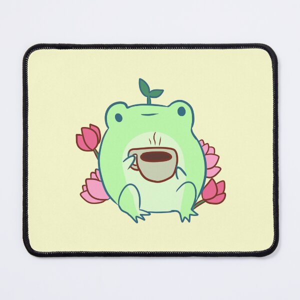 Item preview, Cute frog drinking coffee designed and sold by Mayarart.