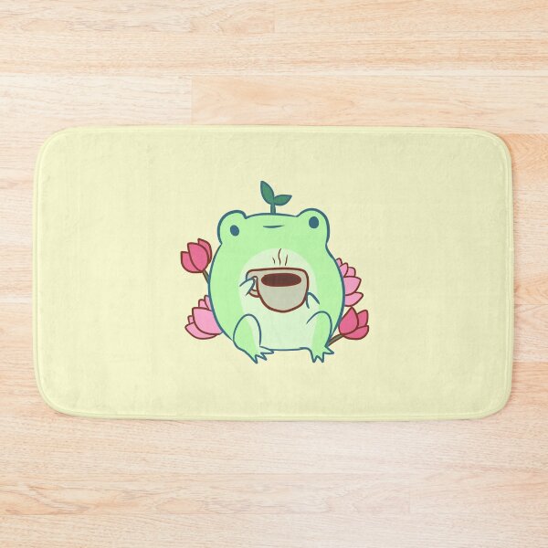 Item preview, Cute frog drinking coffee  designed and sold by Mayarart.