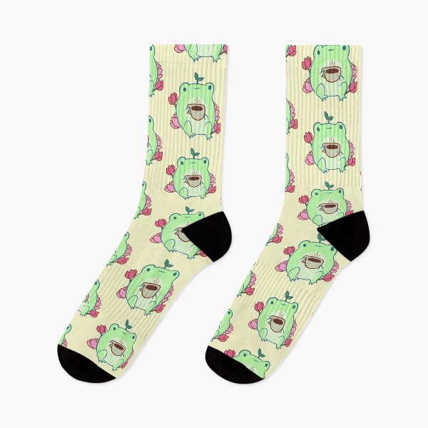 Item preview, Cute frog drinking coffee  designed and sold by Mayarart.