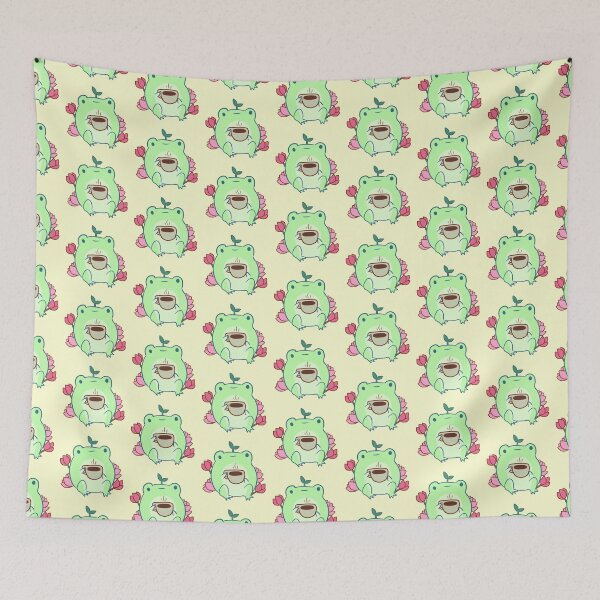 Item preview, Cute frog drinking coffee  designed and sold by Mayarart.