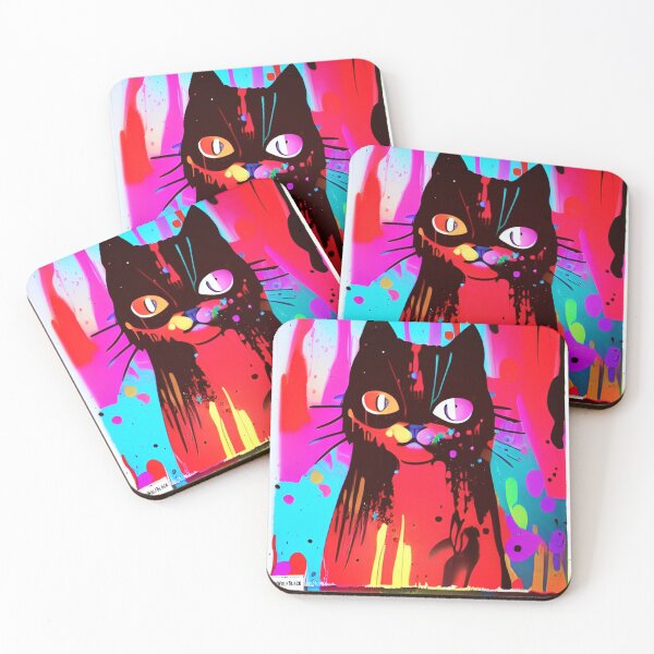 Item preview, Cute colorful cat cats 49 designed and sold by RedWolfDisigne.
