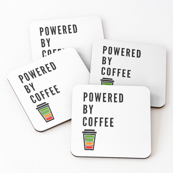 Item preview, Powered by Coffee designed and sold by LatteSmart.