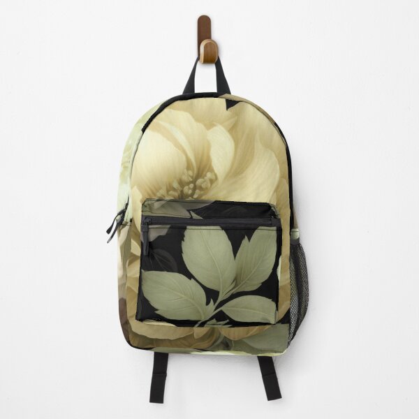 Item preview, Opulent Baroque Flowers Moody Botanical Art Pastel Cream And Light Green designed and sold by artsandsoul.