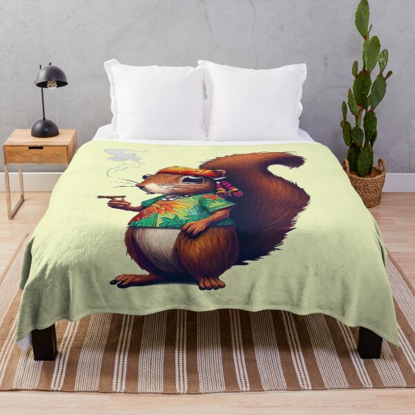 Item preview, 70's Hippie Squirrel Smoking designed and sold by Jacob Quinn.