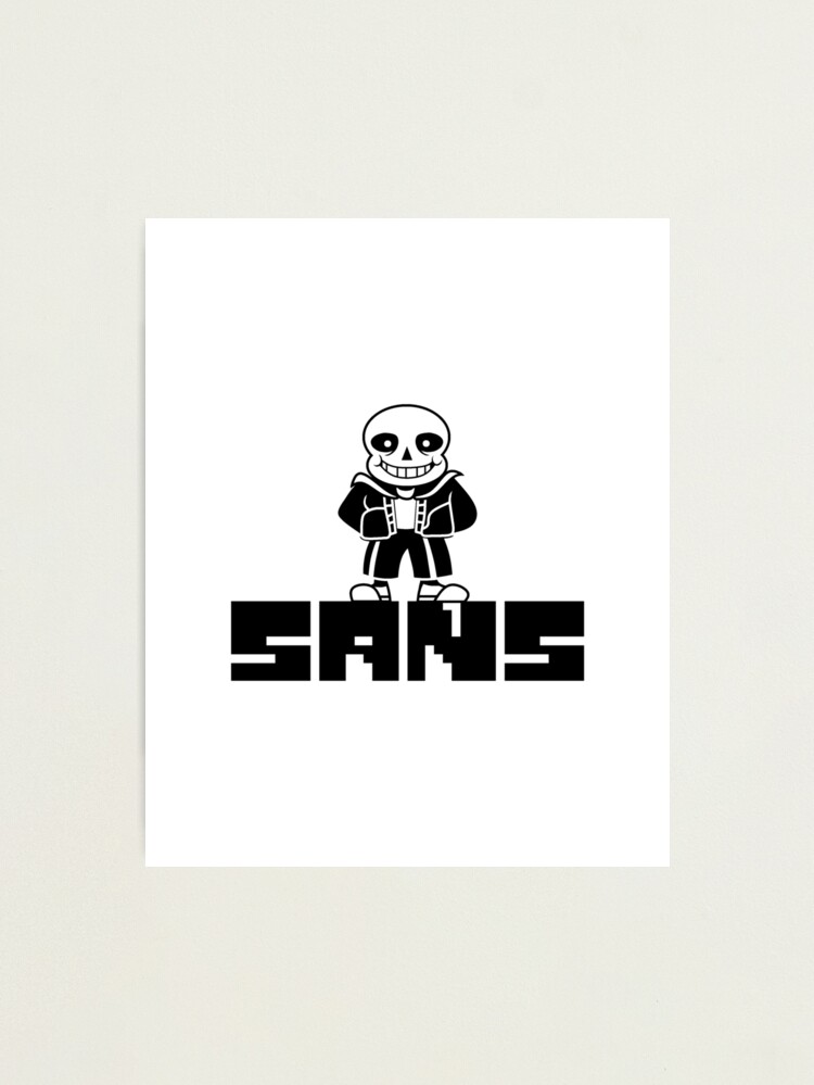 Sans Undertale Photographic Print for Sale by KrakenTShirts