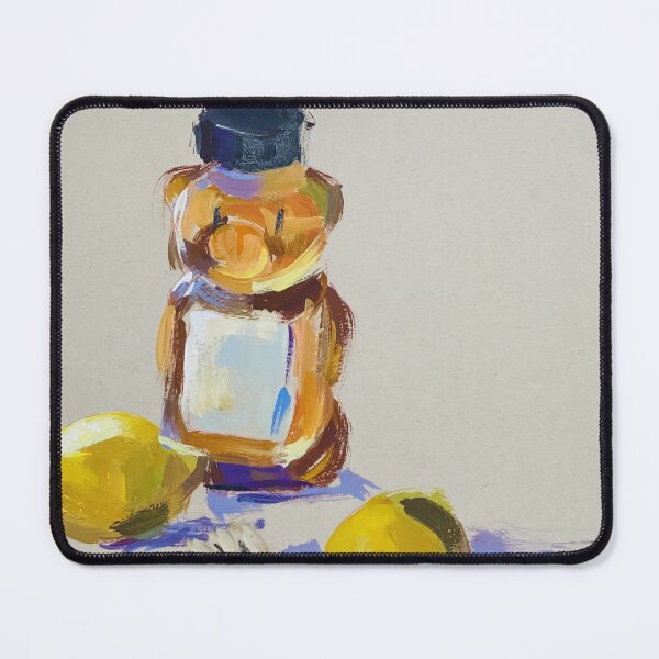 Item preview, Honey Bear with lemons original abstract painting designed and sold by Anne Marie Propst.