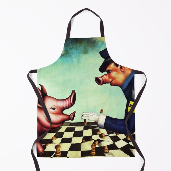 Item preview, Pig & Policeman Colleagues Playing Together designed and sold by SurrealistRealm.
