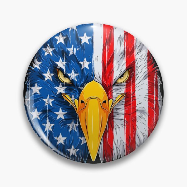 Item preview, Patriotic Eagle with USA Stars and Stripes designed and sold by TheUSAFantasy.
