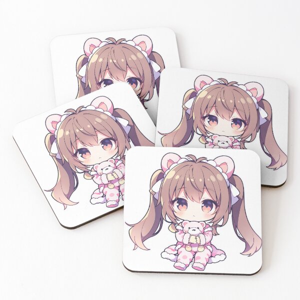 Item preview, Chibi Anime Girl | Holding a Teddy Bear designed and sold by Wave-Level.