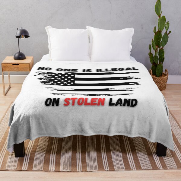 Item preview, NO ONE IS ILLEGAL ON STOLEN LAND designed and sold by light-artist.