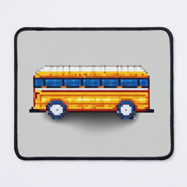 Item preview, Pixel Schoolbus Design Print designed and sold by randomtdesigns.