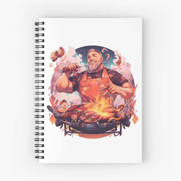 Item preview, Fathers Day Grill Master BBQ Grilling Time Dad Barbecue Meat Food Print Grillmaster Season Boss King designed and sold by MartynGrey.