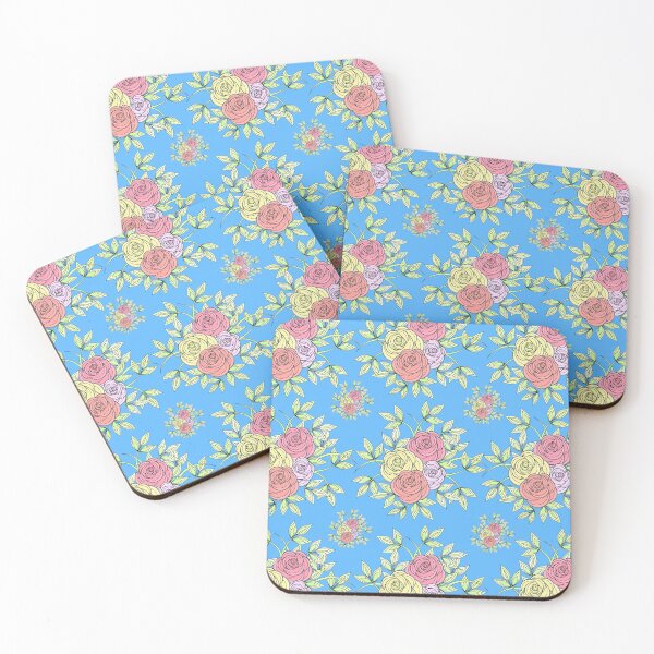 Item preview, Colored Roses Floral Pattern designed and sold by radikaldezignz.