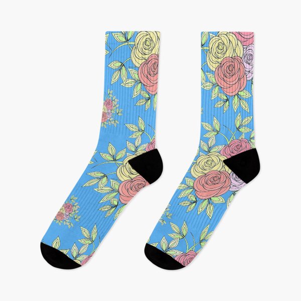 Item preview, Colored Roses Floral Pattern designed and sold by radikaldezignz.