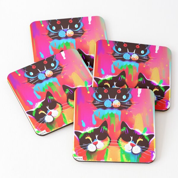 Item preview, Cute colorful cat cats 53 designed and sold by RedWolfDisigne.
