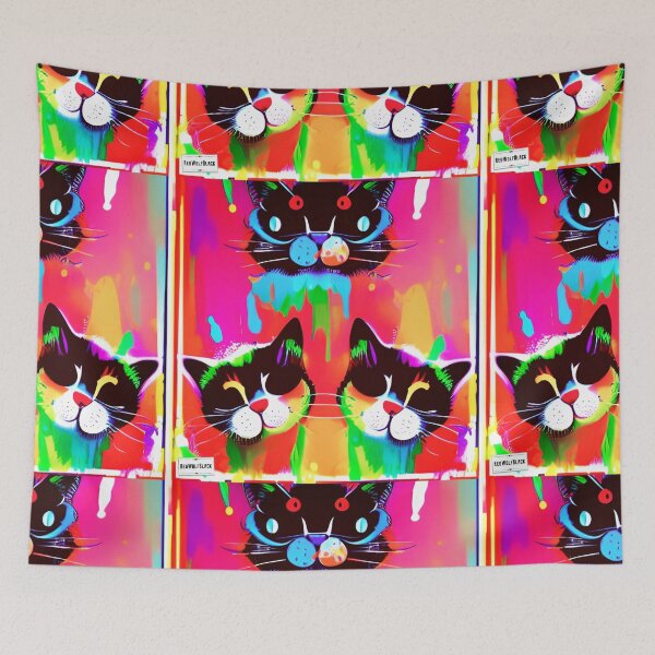 Item preview, Cute colorful cat cats 53 designed and sold by RedWolfDisigne.