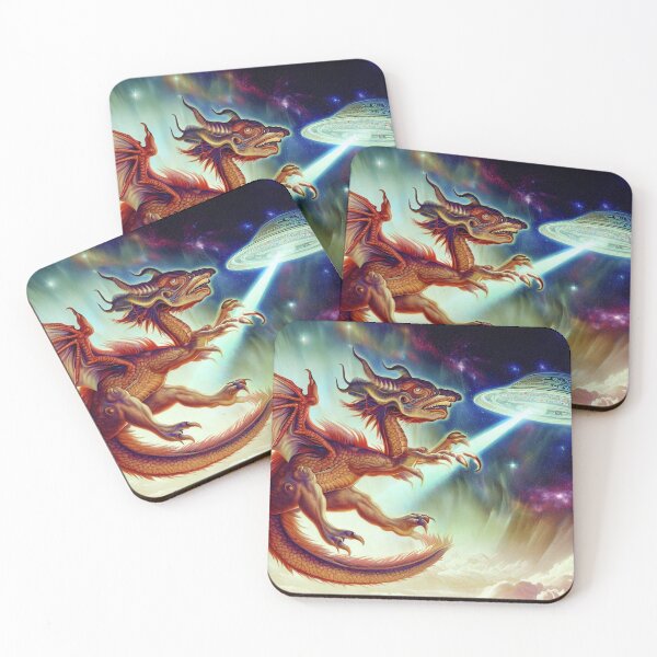 Item preview, Dragons vs Aliens designed and sold by SurrealistRealm.