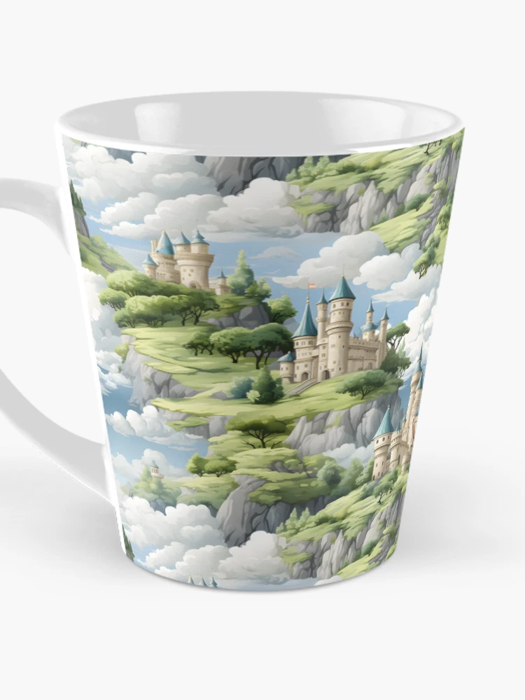 Thumbnail 3 of 4, Coffee Mug, Castles Pattern 4 designed and sold by DigitalPatternx.