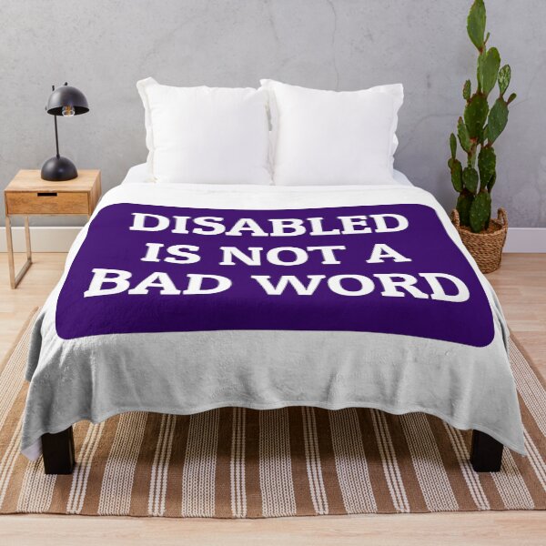 Item preview, Disabled Is Not A Bad Word   designed and sold by Inspirationmotivation.