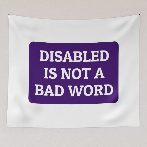 Item preview, Disabled Is Not A Bad Word   designed and sold by Inspirationmotivation.