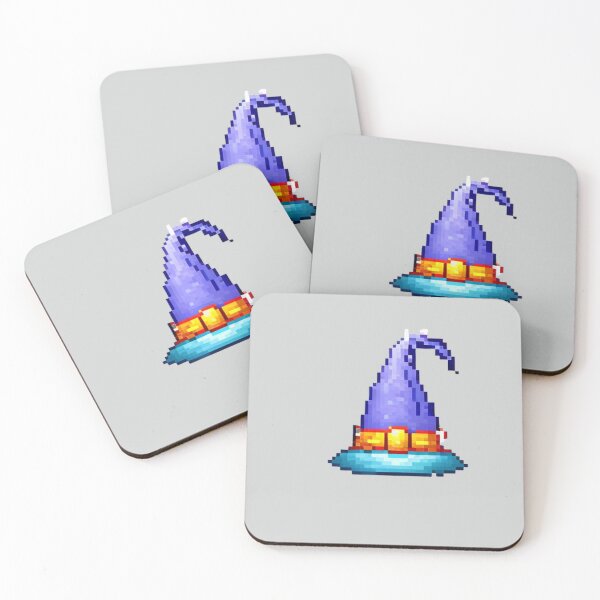 Artikelvorschau, Pixel-Hexe-Hut-Design-Druck entworfen und verkauft von randomtdesigns.
