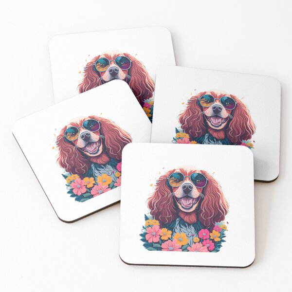 Item preview, Happy adorable dog wearing sunglasses designed and sold by TheCarthaginian.