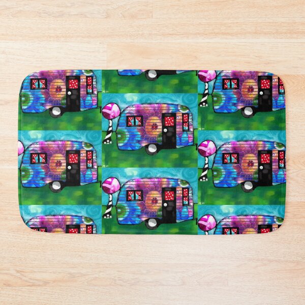 Item preview, Whimsical Floral Vintage Camp Trailer designed and sold by oceanlady65.