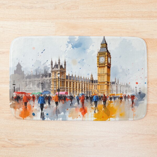 Item preview, Big Ben Rainy Day designed and sold by Gravitylessarts.