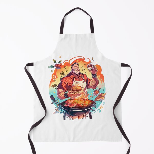 Item preview, Fathers day Grill Master Dad, BBQ Art Cooking Master Grilling King Time Grillmaster Season King designed and sold by MartynGrey.