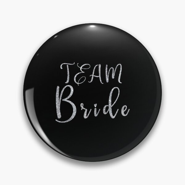 Item preview,  Gather with Brilliance: Elevate Your Hen Party with the Chic "Team Bride" Text in Shimmering Silver designed and sold by EmeraldeaArt.