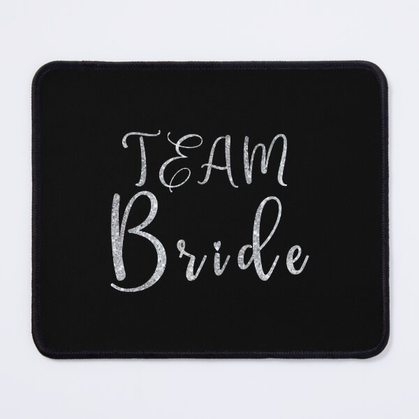 Item preview,  Gather with Brilliance: Elevate Your Hen Party with the Chic "Team Bride" Text in Shimmering Silver designed and sold by EmeraldeaArt.