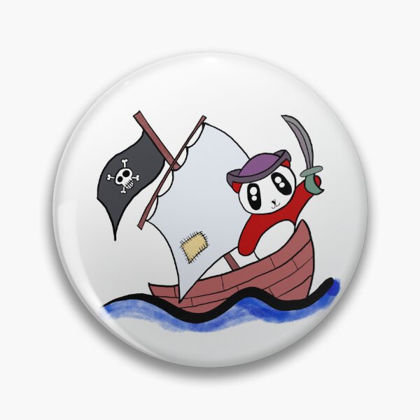 Item preview, pirate panda designed and sold by Pandominium.