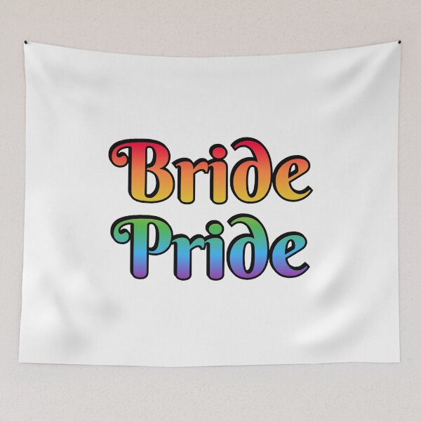 Item preview, Bride Pride  - gay rainbow flag designed and sold by Inspirationmotivation.