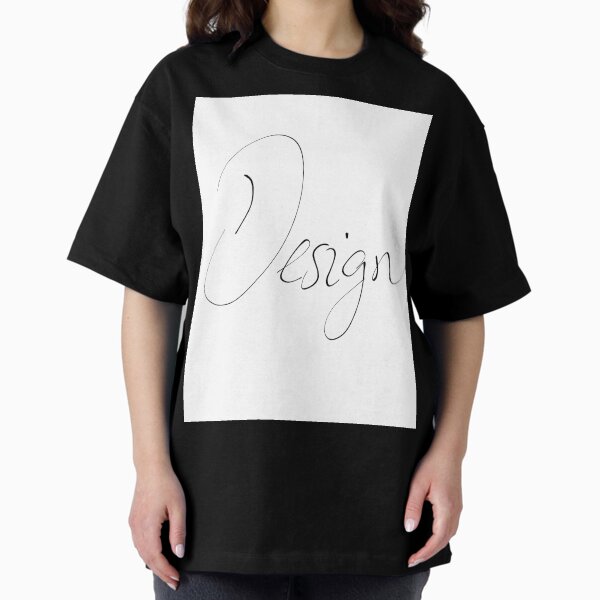 Design Script Oversized T-Shirt