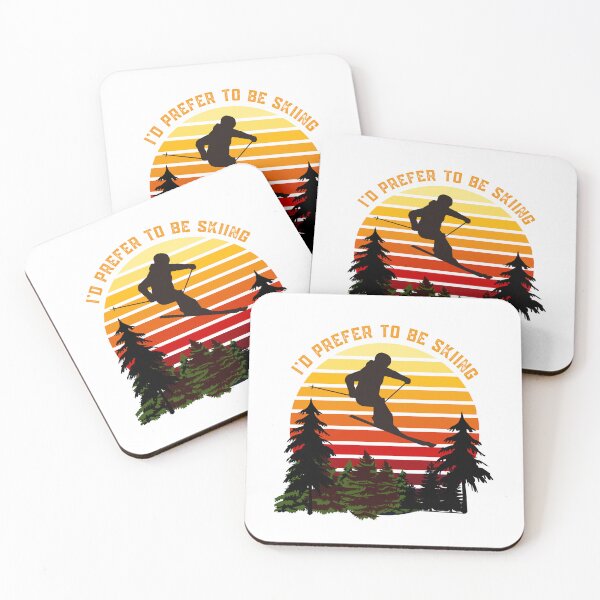 Item preview, I'd rather be skiing in the sunset designed and sold by MCanderart.