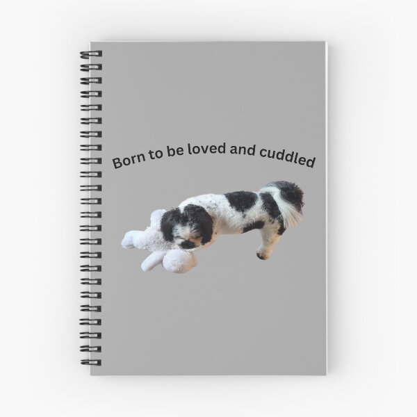 Item preview, Born to be loved and cuddled Shiatzu x poodle  designed and sold by Debsgiftware .