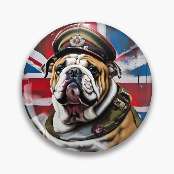 Item preview, English Bulldog British Army Officer Soldier designed and sold by Ameiva-Apparel.