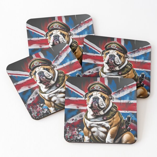 Item preview, English Bulldog British Army Officer Soldier designed and sold by Ameiva-Apparel.