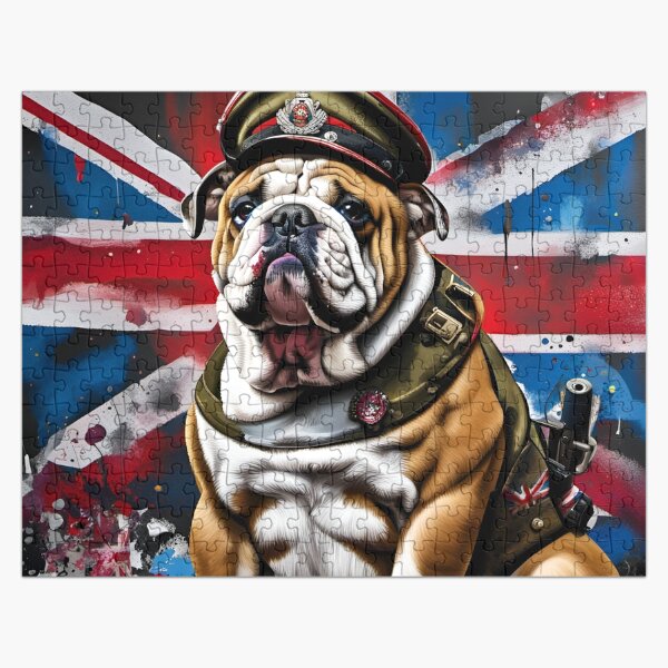 Item preview, English Bulldog British Army Officer Soldier designed and sold by Ameiva-Apparel.