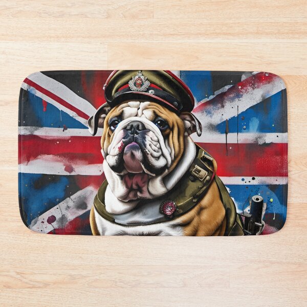 Item preview, English Bulldog British Army Officer Soldier designed and sold by Ameiva-Apparel.