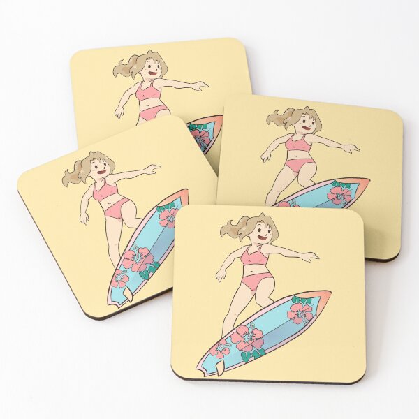 Item preview, Beach Day Surfing! Amber - BlackFox designed and sold by AngelEneArt.