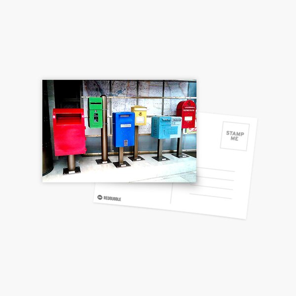 Item preview, Colored mailboxes street photography designed and sold by primaiaart.