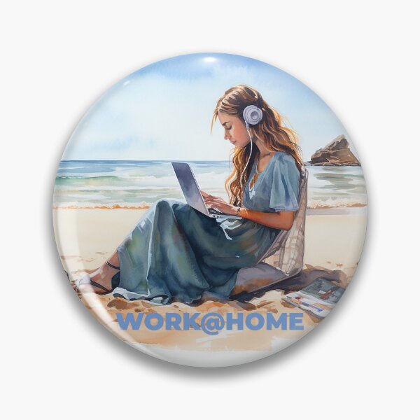 Item preview, Work is something you do not somewhere to be - work@home - Work from home - Beach designed and sold by Dahlann.