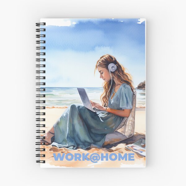 Item preview, Work is something you do not somewhere to be - work@home - Work from home - Beach designed and sold by Dahlann.