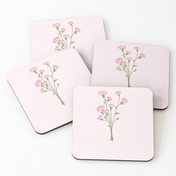 Item preview, Bundle of Pink Carnations designed and sold by Hailey Gal Art.