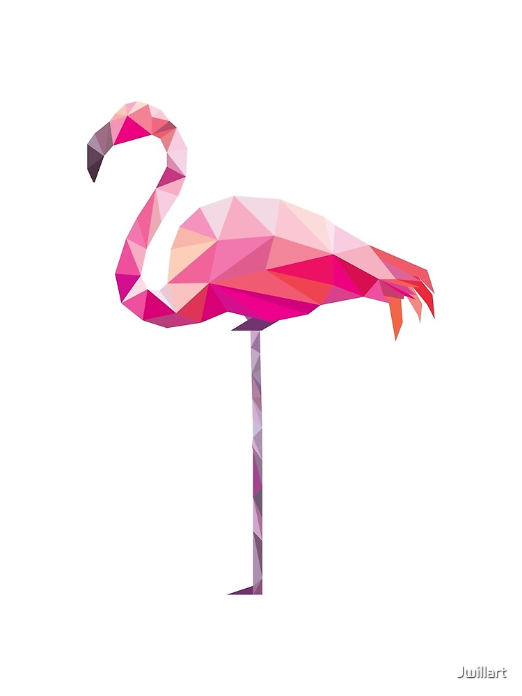 Geometric Flamingo Art Print