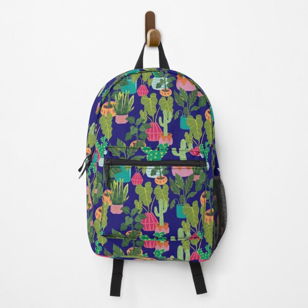 Item preview, Indoor Jungle - navy designed and sold by Courtney Nicholls.