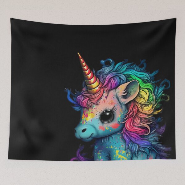 Item preview, unicorn rainbow color baby designed and sold by badbug.